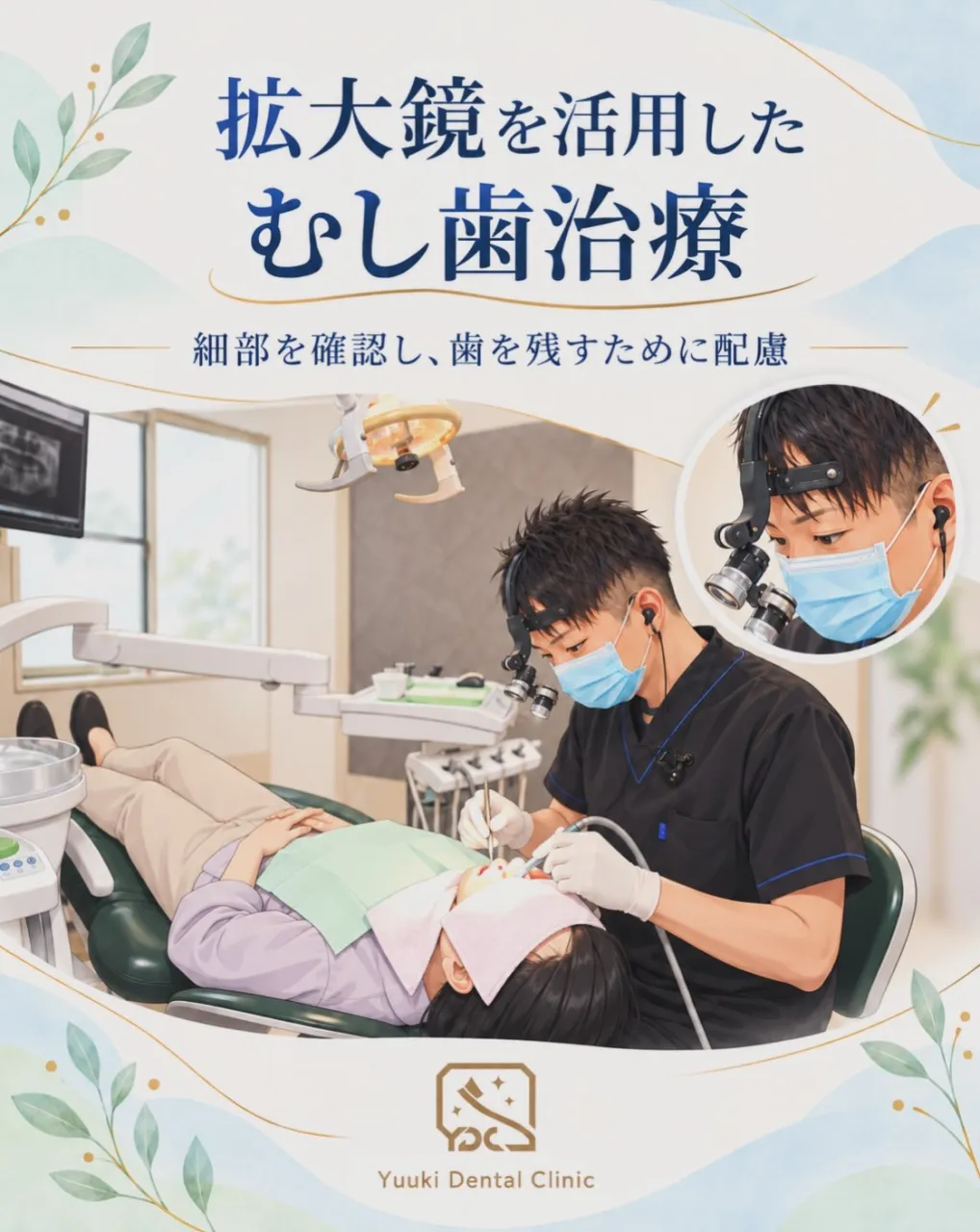 🦷 拡大鏡を活用したむし歯治療